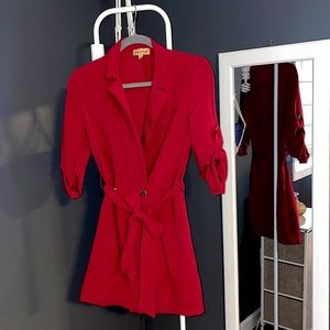 Short red dress &/or long, sexy blazer
